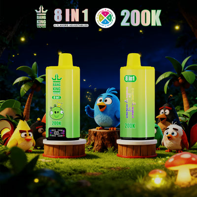 Jednorazowy e-papieros Bang King 200K 8 w 1 | 200 000 zaciągnięć | Design inspirowany Angry Birds