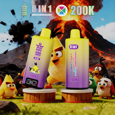 Jednorazowy e-papieros Bang King 200K 8 w 1 | 200 000 zaciągnięć | Design inspirowany Angry Birds