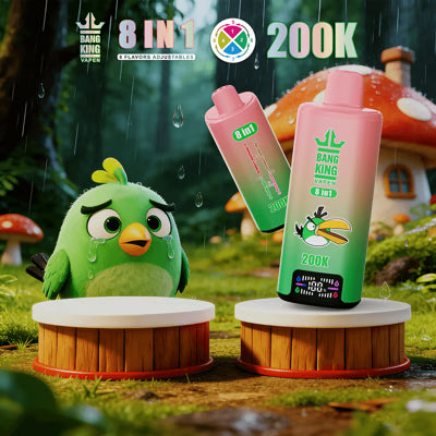 Jednorazowy e-papieros Bang King 200K 8 w 1 | 200 000 zaciągnięć | Design inspirowany Angry Birds