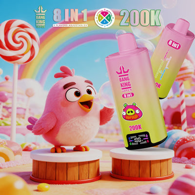 Jednorazowy e-papieros Bang King 200K 8 w 1 | 200 000 zaciągnięć | Design inspirowany Angry Birds