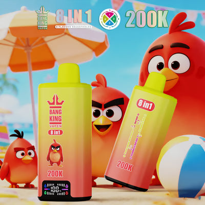 Jednorazowy e-papieros Bang King 200K 8 w 1 | 200 000 zaciągnięć | Design inspirowany Angry Birds