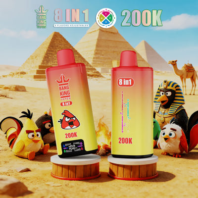 Jednorazowy e-papieros Bang King 200K 8 w 1 | 200 000 zaciągnięć | Design inspirowany Angry Birds