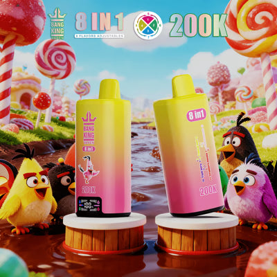 Jednorazowy e-papieros Bang King 200K 8 w 1 | 200 000 zaciągnięć | Design inspirowany Angry Birds