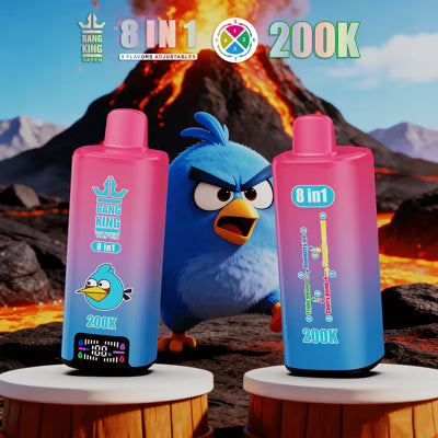 Jednorazowy e-papieros Bang King 200K 8 w 1 | 200 000 zaciągnięć | Design inspirowany Angry Birds