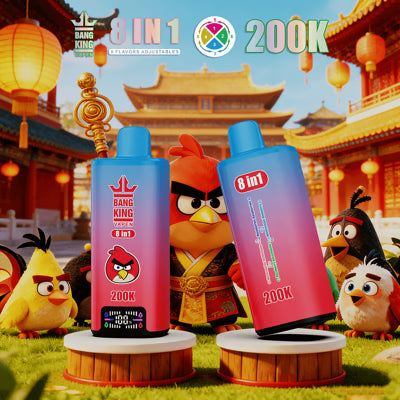 Jednorazowy e-papieros Bang King 200K 8 w 1 | 200 000 zaciągnięć | Design inspirowany Angry Birds