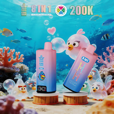 Jednorazowy e-papieros Bang King 200K 8 w 1 | 200 000 zaciągnięć | Design inspirowany Angry Birds